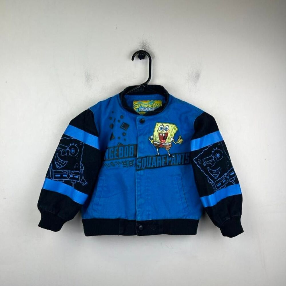 JH SpongeBob Square Pants Blue Varsity Jacket Size 6